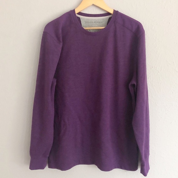 Purple long sleeve, Banana Republic, size XL